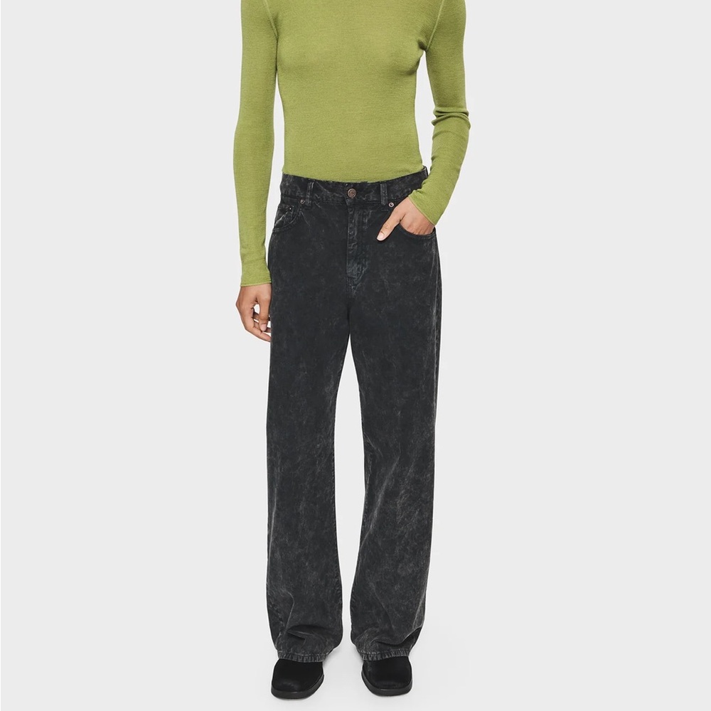 6397 corduroy wide jean in washed grey - size 29